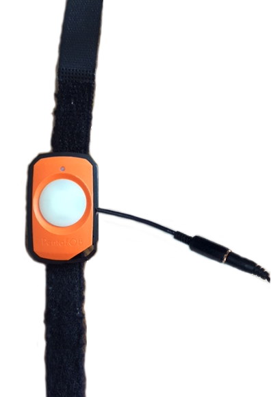 Switch adapted transmitter fitted elastic strap