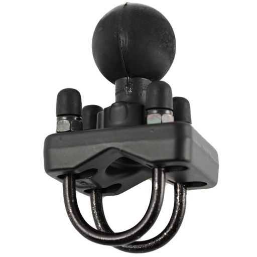 [RAM-235-2U] Ram C size 1.5" Ball with twin U Bolt Clamp for 0.75" - 1" Rails