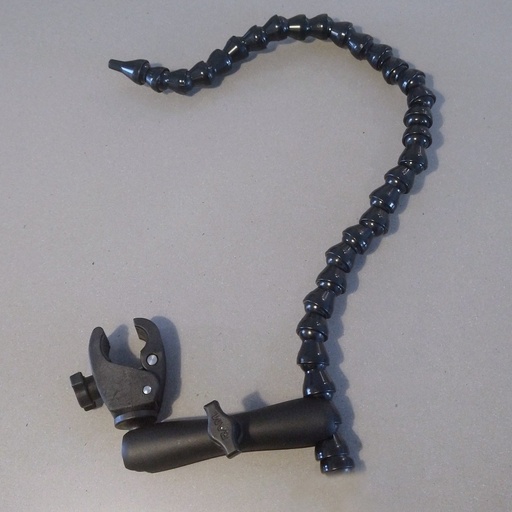 [SM-LL1/2-80TC] Sip-Puff tube support, LocLine 1/2"x65cm+RAM 15cm, Tough Claw