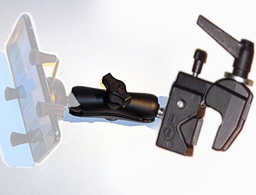 [RAMB201MC] Mounting Arm for Mobile Phone, Multiclamp and 9.5cm swivel arm only