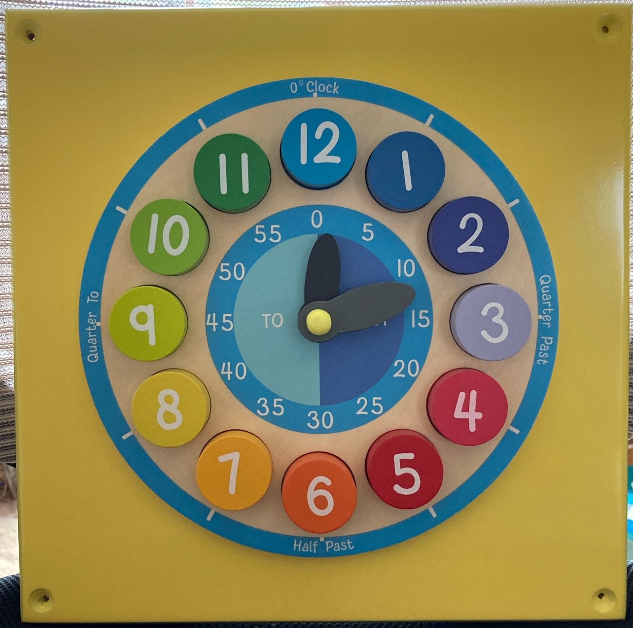 Activity Wall Panel - Timber Clock