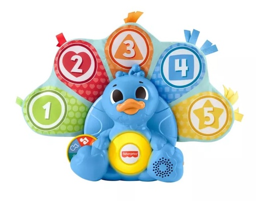 [AT-FP-PEACOCK] Fisher Price Linkable Peacock - Switch Adapted