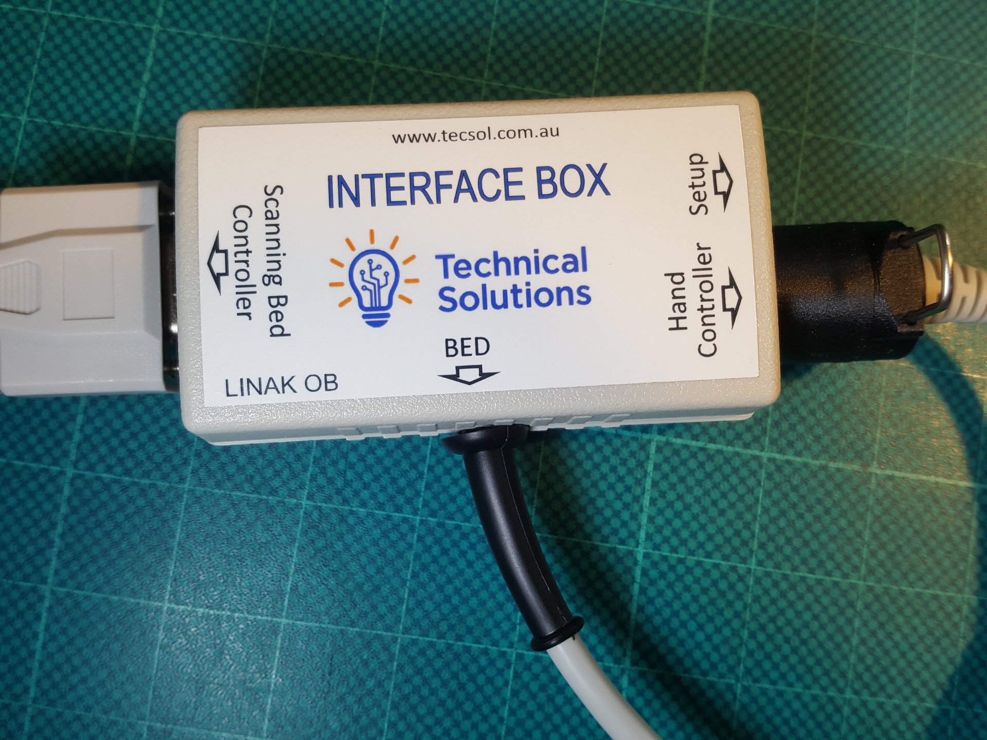 Scanning Bed Interface with code learning for Linak OB serial protocol