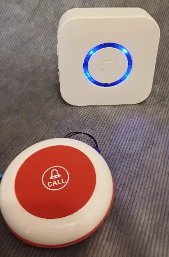 [AT-WCC-A] Wireless Call Pendant, switch adapted & Chime, 100m range