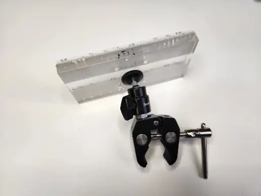 [MMT-140PB] Bed Controller Mount, rectangular 140x70mm plate, mini ball and mini clamp 