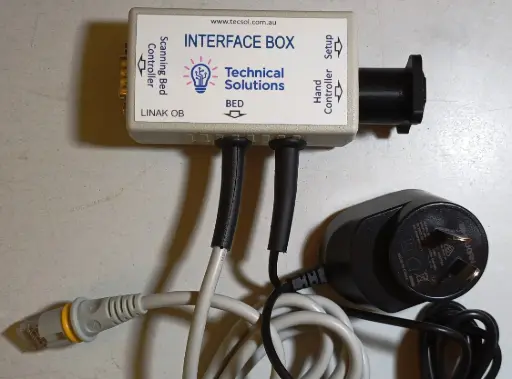 [SBC20-INT-LINOBPS] SBC interface adaptor &amp; power supply with code learning for Linak RJ50, OB serial protocol