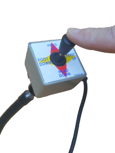 [JSBC1M] Joystick Bed Controller, 2 or 4 Function, Single Joystick with mounting