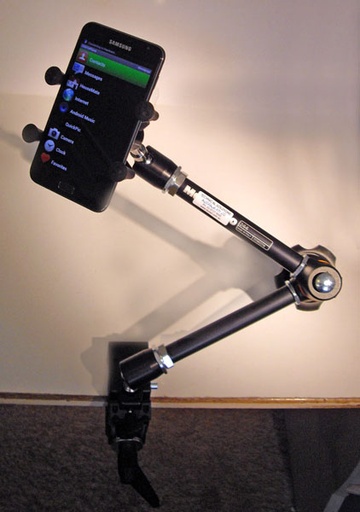 [UMSF-MOBL] Universal Mounting Arm w/ Mobile Phone Large X-Grip and MultiClamp 