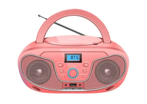 [AT-CDP-JVCPINK] JVC CD Player PINK - Switch Adapted 
