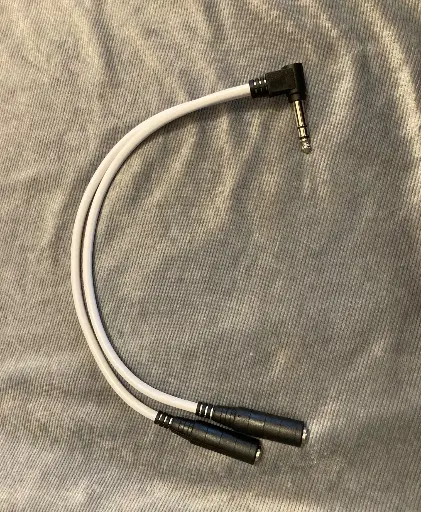 [ELFS2X6S] Switch Extension Double Adapter Stereo 6mm Plug (Universal)