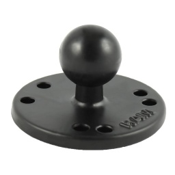 [RAM-B-202U] Ram 2.5&quot; Round base with amps pattern and 1inch Ball