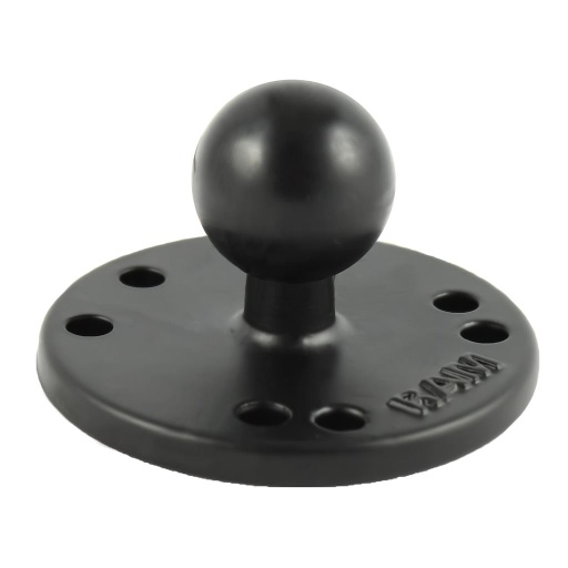 [RAM-B-202U] Ram 2.5" Round base with amps pattern and 1inch Ball