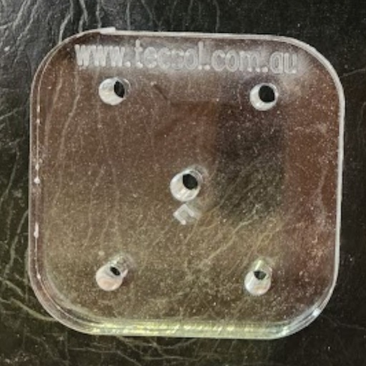 [SM-PLATE-JB-RAM] Switch Mount Plate, 6mmx61x61mm Acrylic, suit JB and RAM